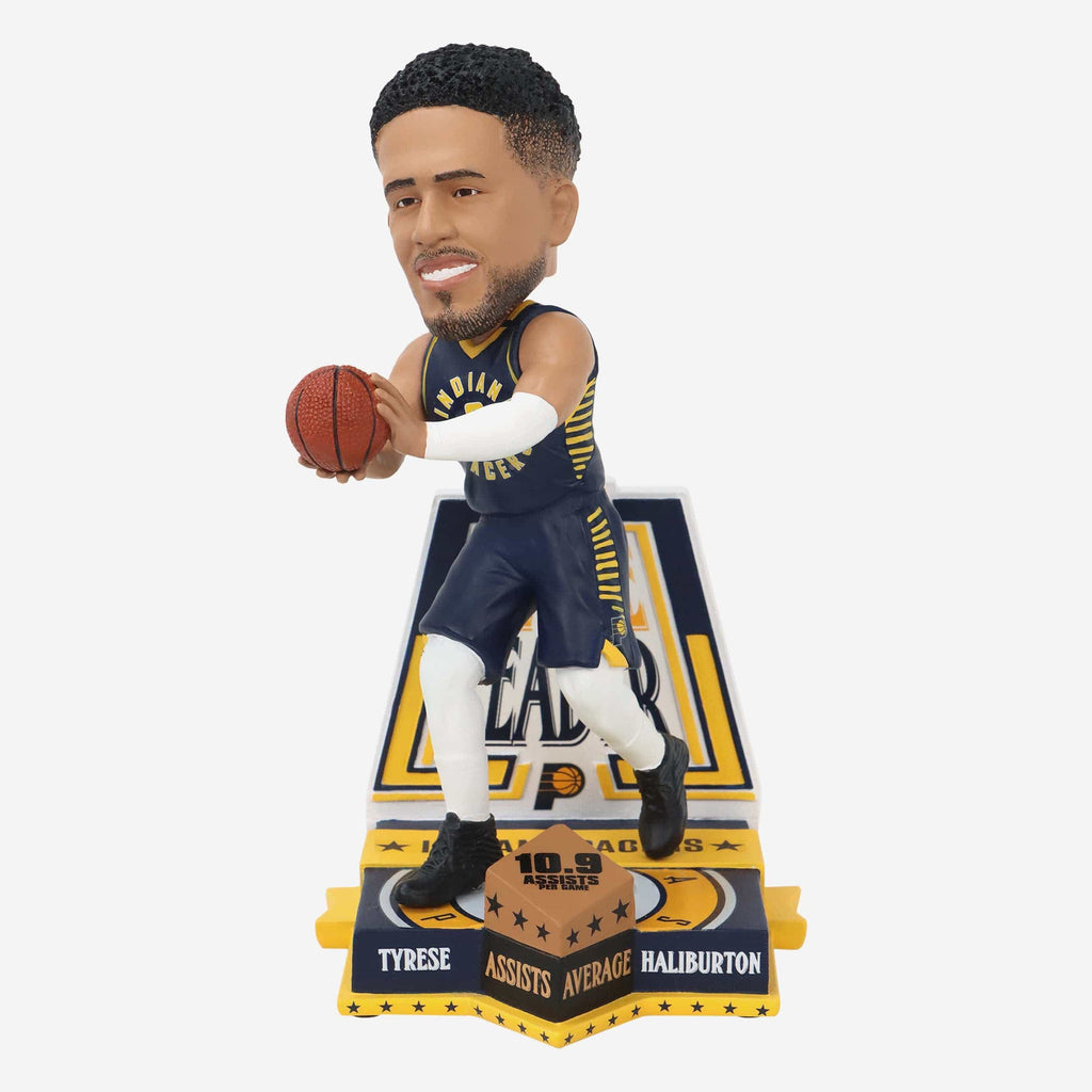 Tyrese Haliburton Indiana Pacers 2024 Assists Per Game Leader Bobblehead FOCO - FOCO.com