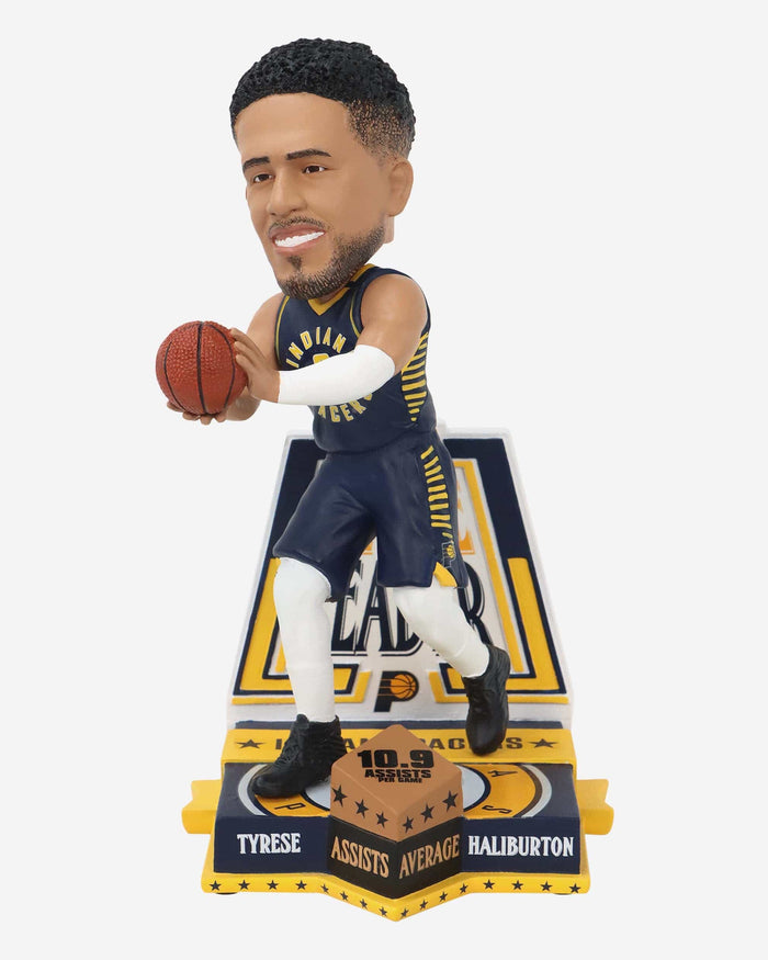 Tyrese Haliburton Indiana Pacers 2024 Assists Per Game Leader Bobblehead FOCO - FOCO.com