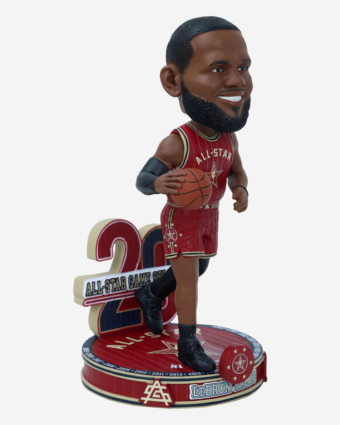 LeBron James Los Angeles Lakers 20x All-Star Bobblehead FOCO - FOCO.com