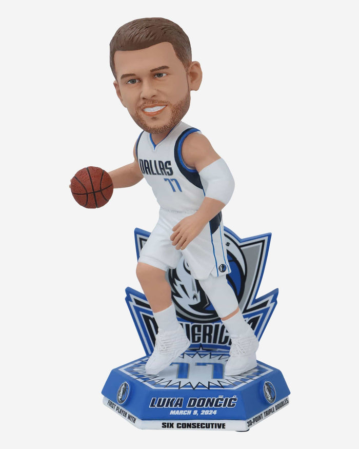 Luka Doncic Dallas Mavericks 30 Point Triple-Doubles Record Bobblehead FOCO - FOCO.com