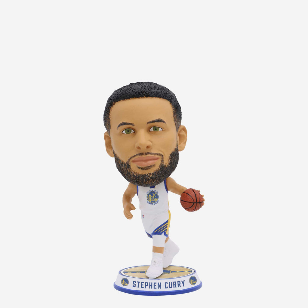 Steph Curry Golden State Warriors Court Stripe Mini Bighead Bobblehead FOCO