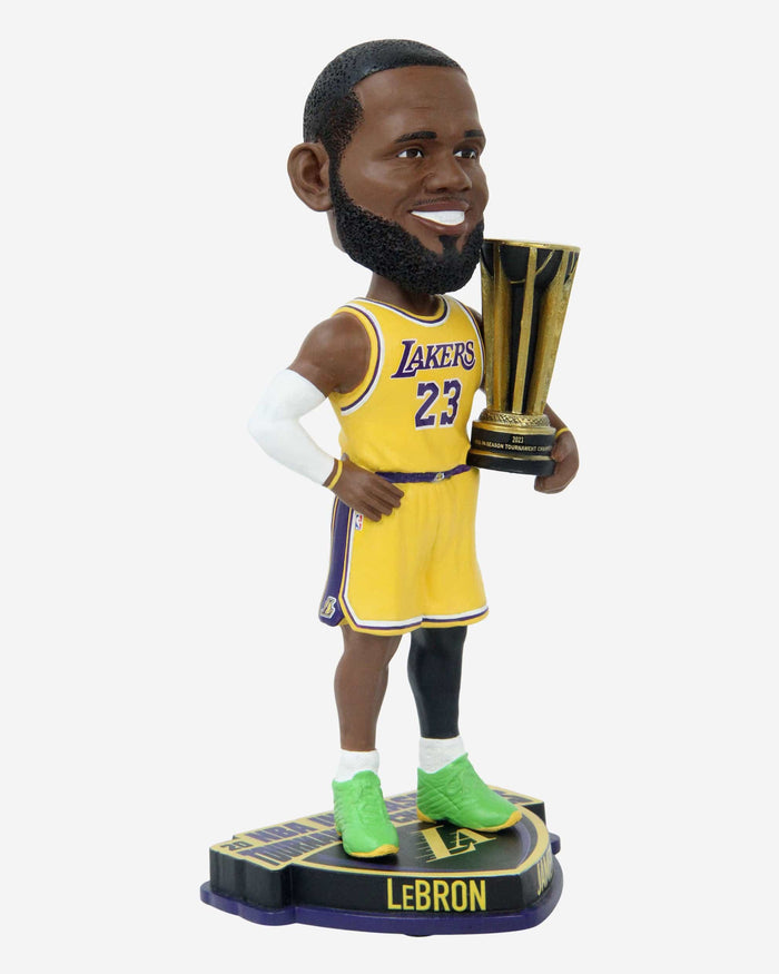 LeBron James Los Angeles Lakers 2023 In-Season Tournament Champion Bobblehead FOCO - FOCO.com
