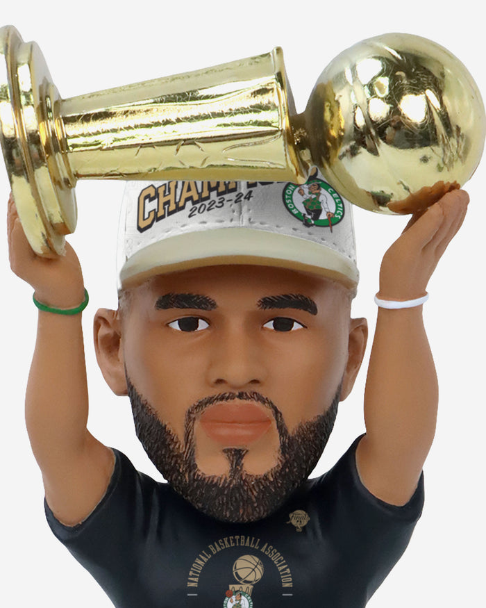 Jayson Tatum Boston Celtics 2024 NBA Champions Trophy Hoist Bobblehead FOCO - FOCO.com