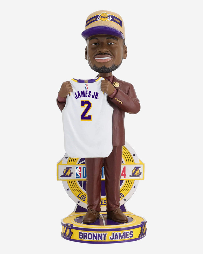 Bronny James Los Angeles Lakers 2024 NBA Draft Pick Bobblehead FOCO - FOCO.com