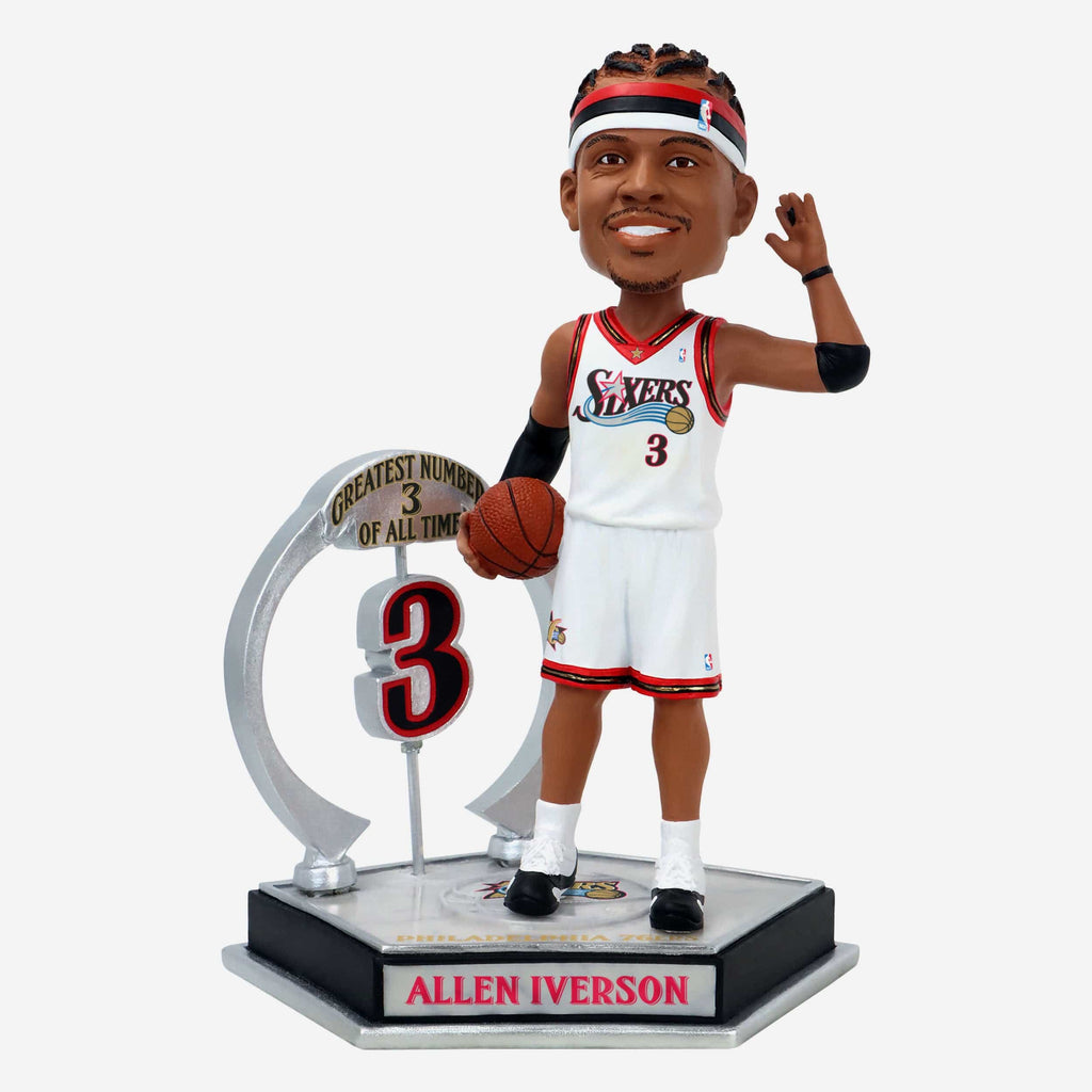 Allen Iverson Philadelphia 76ers Legendary Number 3 Bobblehead FOCO - FOCO.com