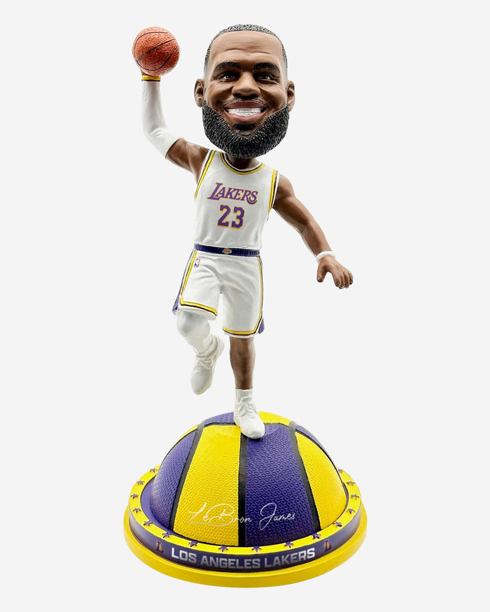 LeBron James Los Angeles Lakers Magnetic Court Base Bobblehead FOCO - FOCO.com