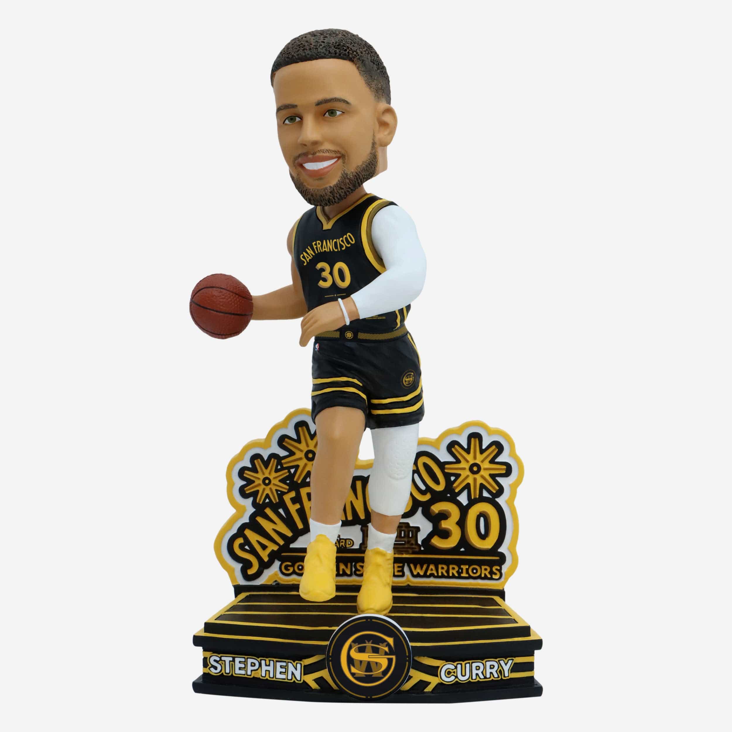 Steph Curry Golden State Warriors 2024 City Jersey Bobblehead FOCO