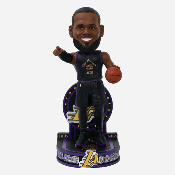 #84/221 LeBron James Los Angeles cheapest Lakers 2021 City Jersey Bobblehead