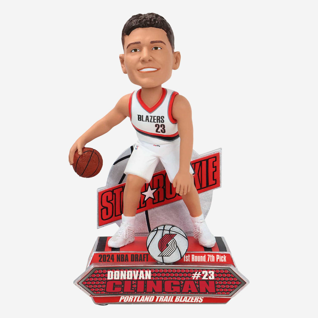 Donovan Clingan Portland Trail Blazers 2024 Rookie Series Bobblehead FOCO - FOCO.com