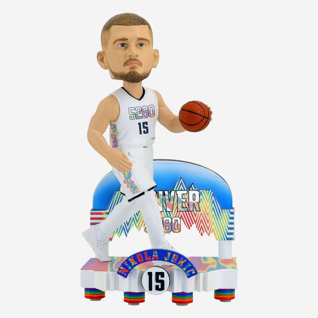 Nikola Jokic Denver Nuggets 2025 City Jersey Bobblehead FOCO - FOCO.com