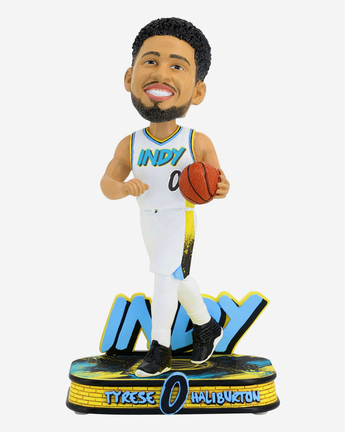 Tyrese Haliburton Indiana Pacers 2025 City Jersey Bobblehead FOCO - FOCO.com