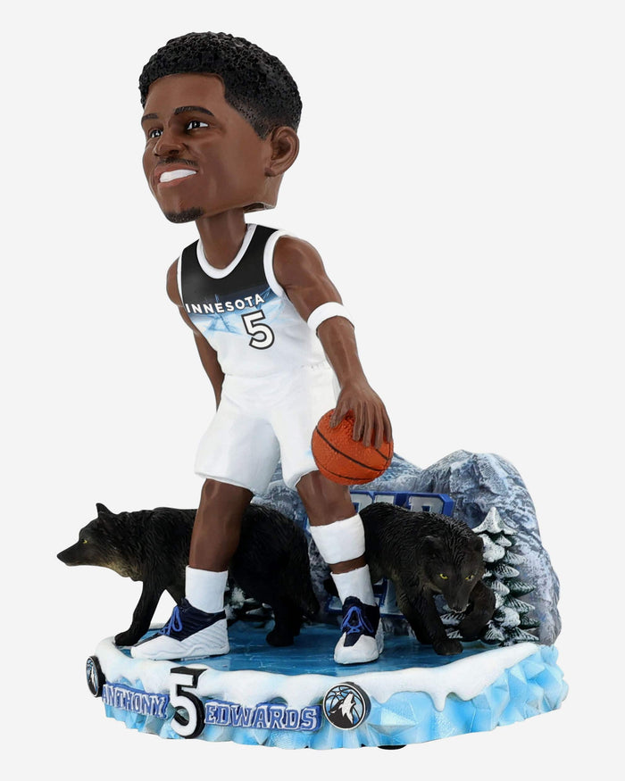 Anthony Edwards Minnesota Timberwolves 2025 City Jersey Bobblehead FOCO - FOCO.com