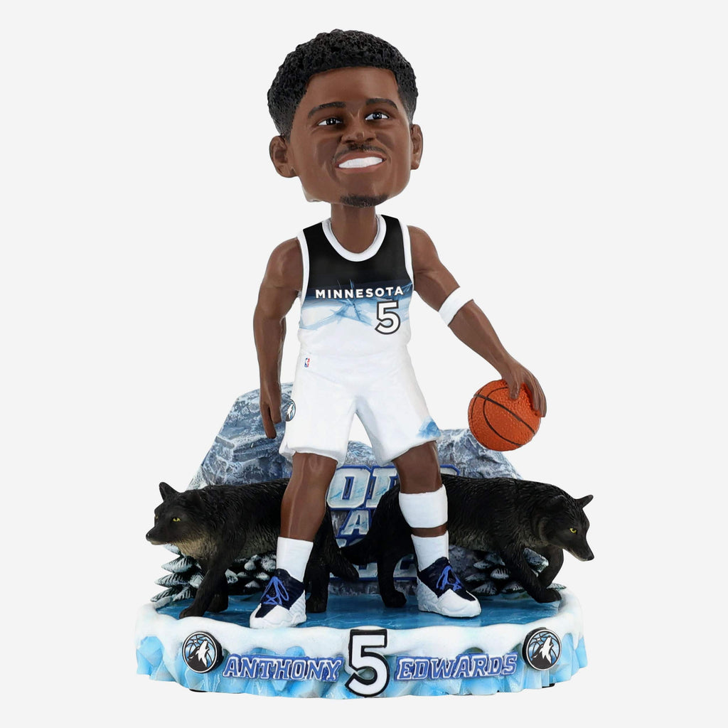 Anthony Edwards Minnesota Timberwolves 2025 City Jersey Bobblehead FOCO - FOCO.com