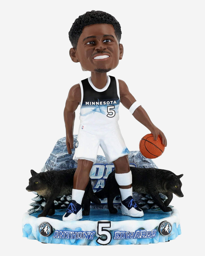 Anthony Edwards Minnesota Timberwolves 2025 City Jersey Bobblehead FOCO - FOCO.com