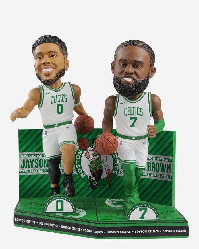 Jayson Tatum & Jaylen Brown Boston Celtics Bobblemate Dual Bobblehead FOCO - FOCO.com