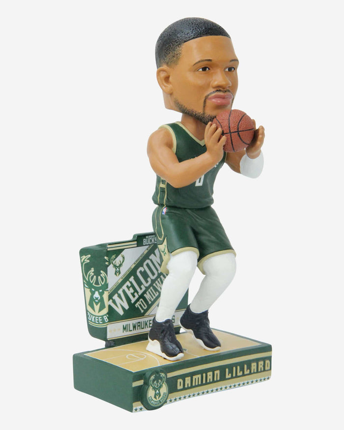 Damian Lillard Milwaukee Bucks Next Stop Bobblehead FOCO - FOCO.com