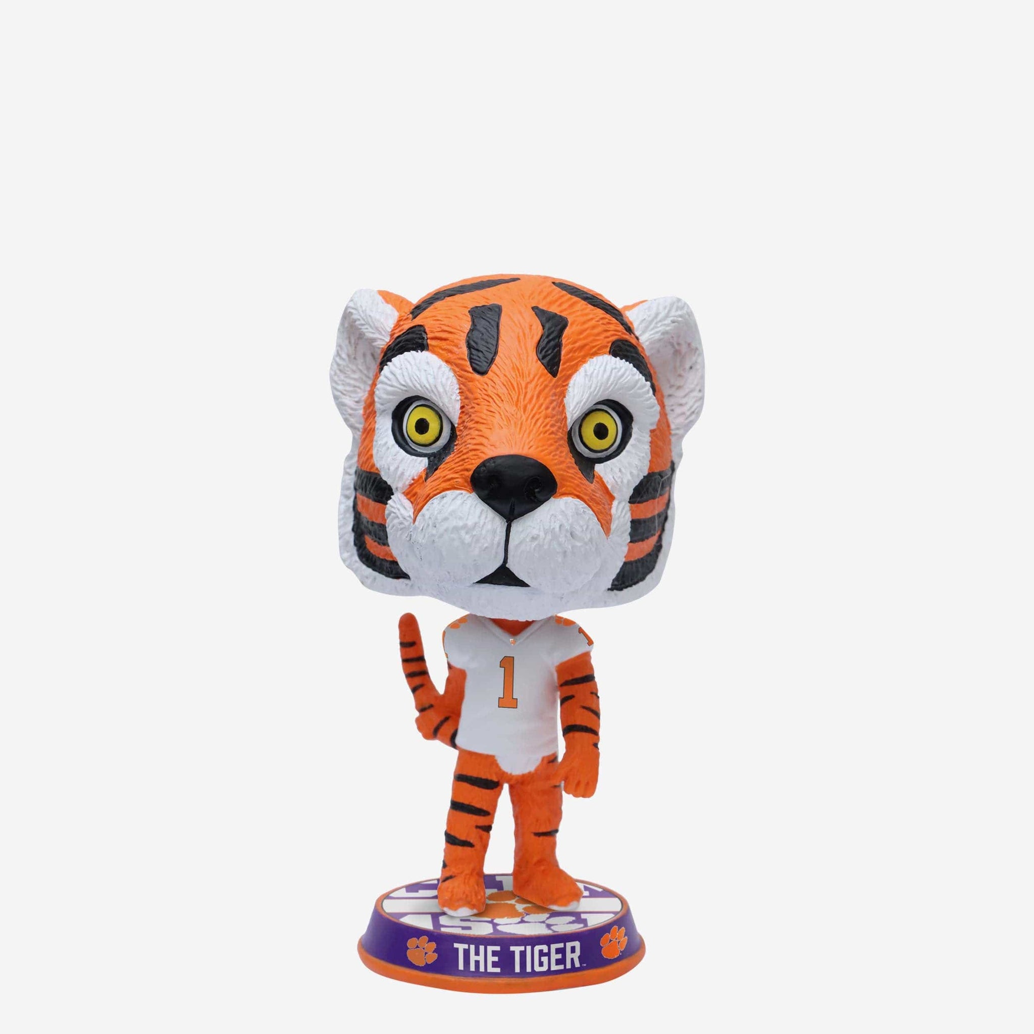 FOCO Bengals bobbleheads feature White Bengal Tiger uniforms, helmets