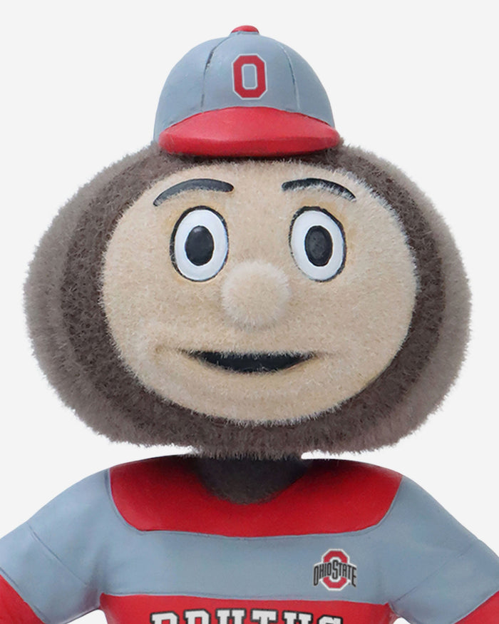 Brutus Buckeye Ohio State Buckeyes Fuzzy Fur Mascot Bobblehead FOCO - FOCO.com