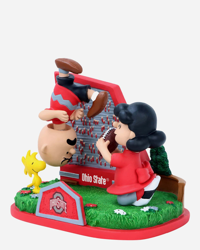 Ohio State Buckeyes Peanuts Football Kickoff Mini Bobblehead Scene FOCO - FOCO.com