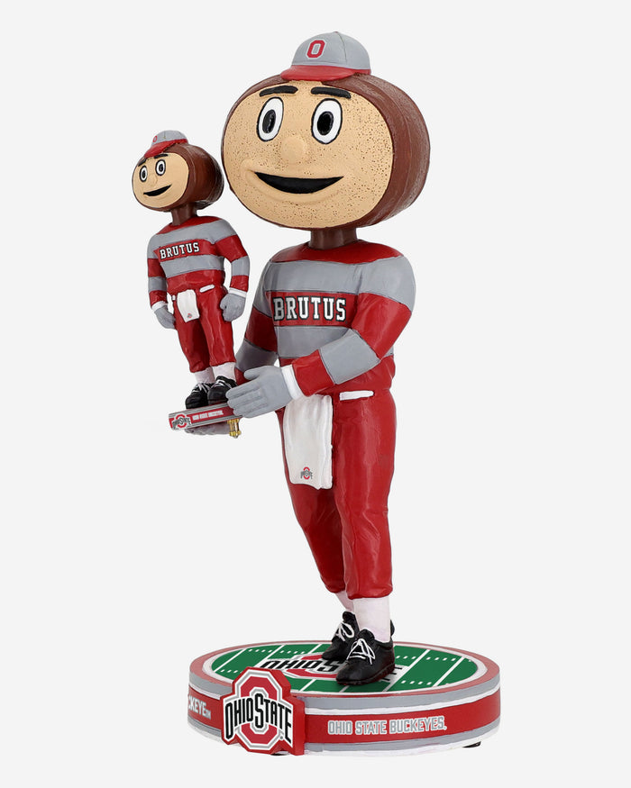 Brutus Buckeye Ohio State Buckeyes Bobble Dubblz Mascot Bobblehead FOCO - FOCO.com