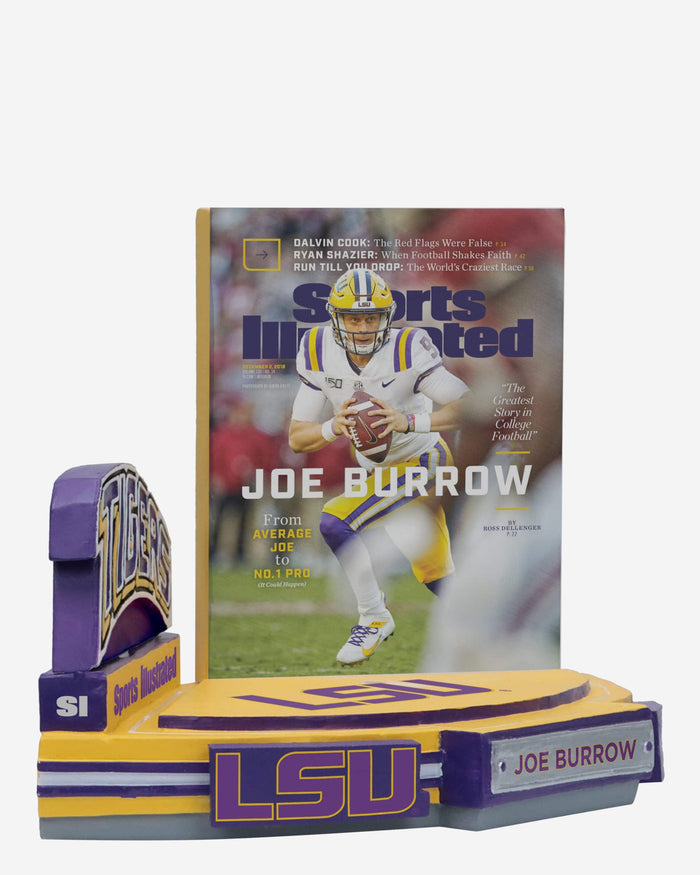 Joe Burrow LSU Tigers Sports Illustrated Cover Bobblehead FOCO - FOCO.com