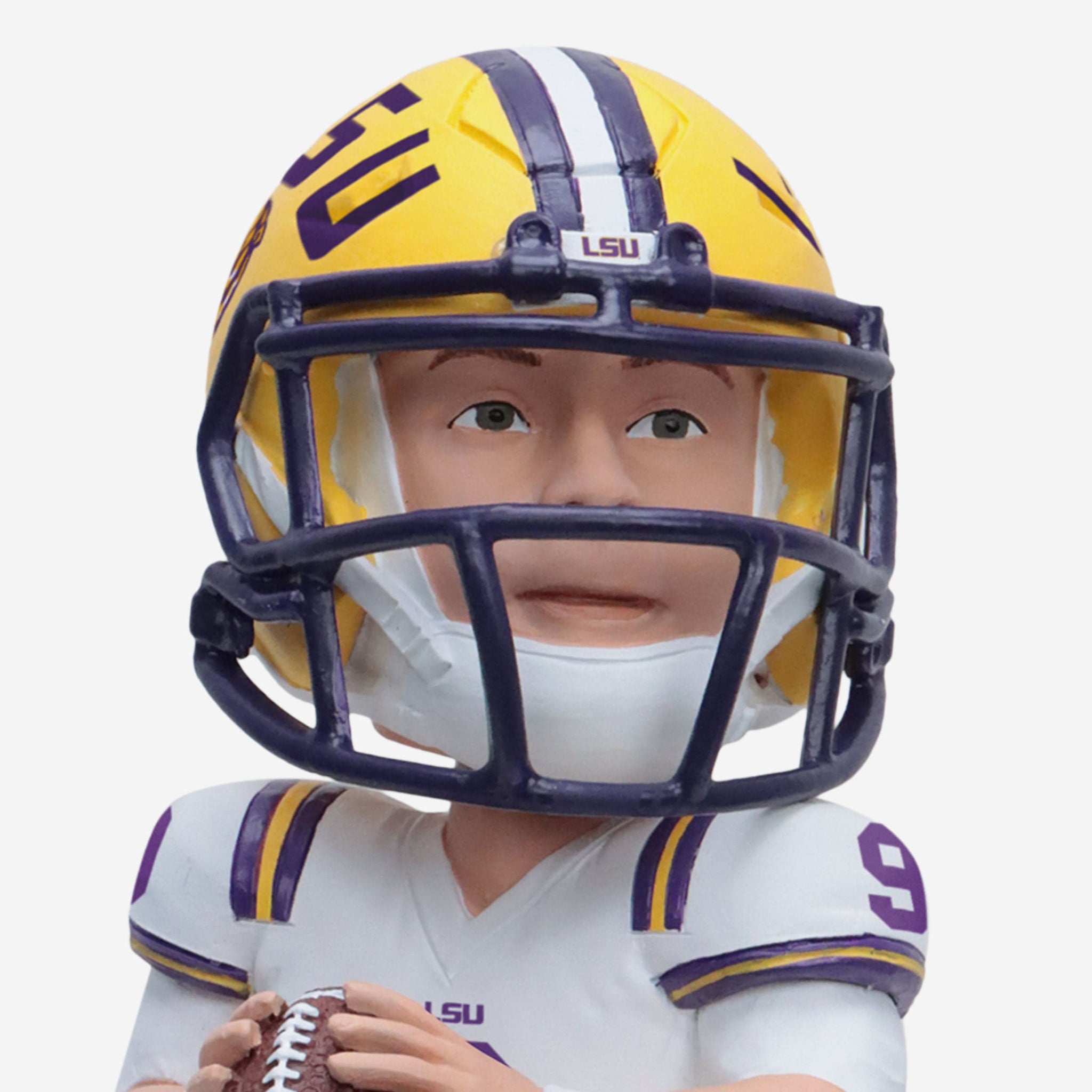 LSU TIGERS JOE BURROW CUSTOM MINI FOOTBALL HELMET NATIONAL CHAMPIONSHIP  VERSION