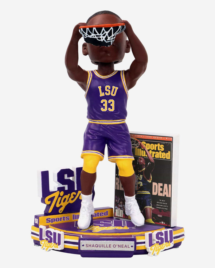 Shaquille O'Neal LSU Tigers The Real Deal Sports Illustrated Cover Bobblehead FOCO - FOCO.com