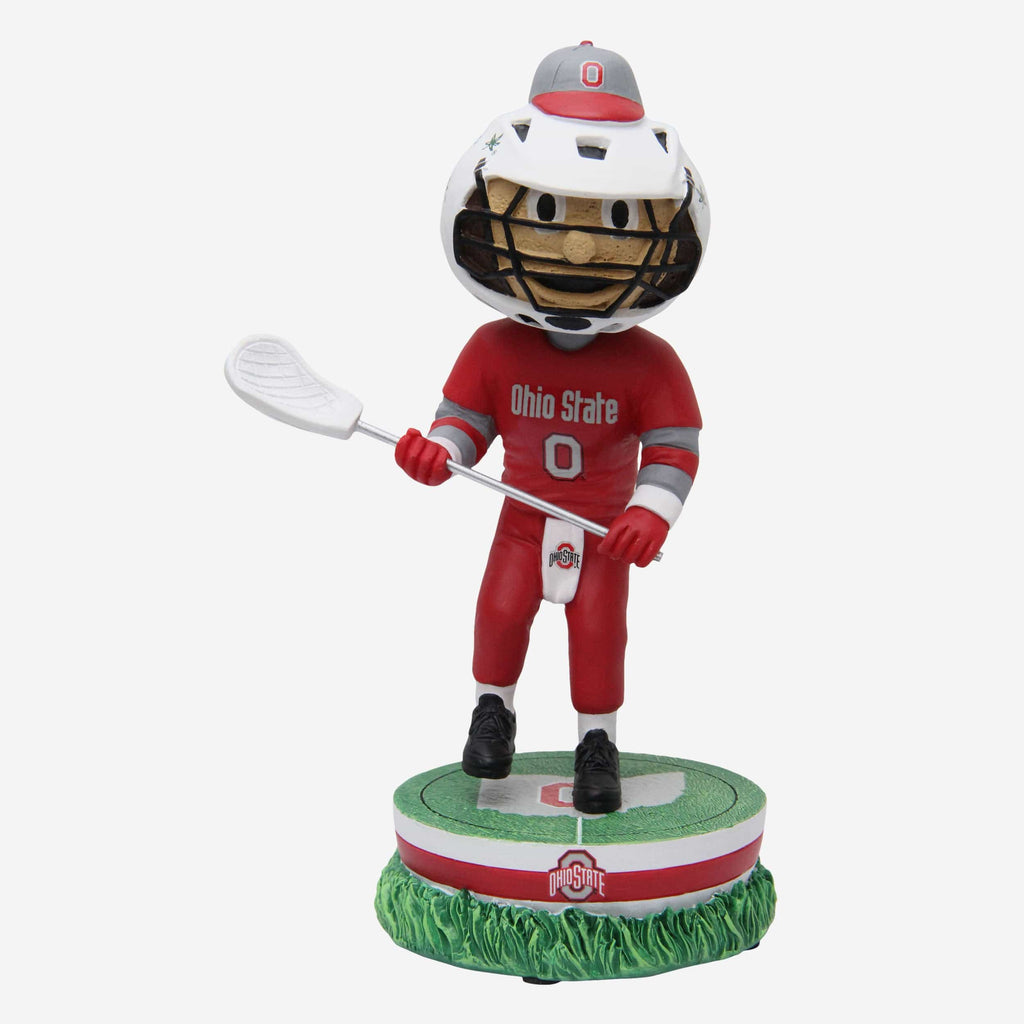 Brutus Buckeye Ohio State Buckeyes Lacrosse Mascot Bobblehead FOCO