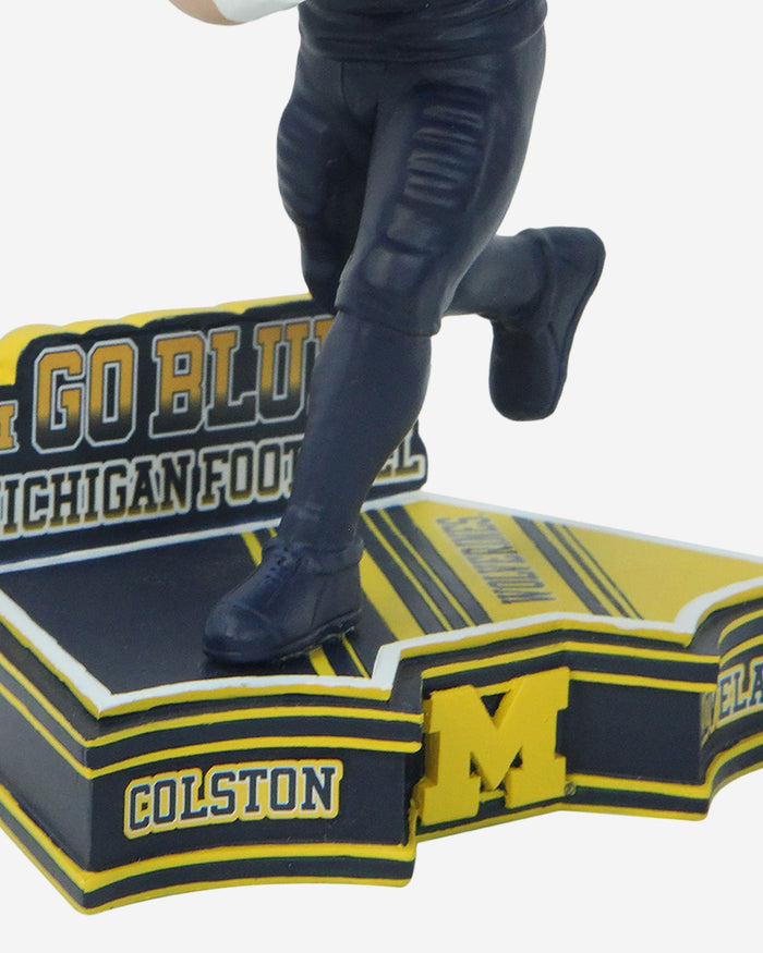 Colston Loveland Michigan Wolverines 2023 Football Blue Uniform Student Athlete Bobblehead FOCO - FOCO.com