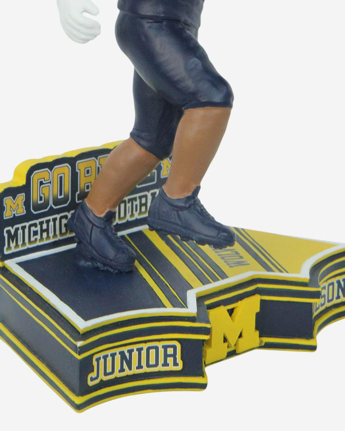 Junior Colson Michigan Wolverines 2023 Football Blue Uniform Student Athlete Bobblehead FOCO - FOCO.com