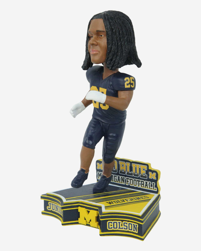 Junior Colson Michigan Wolverines 2023 Football Blue Uniform Student Athlete Bobblehead FOCO - FOCO.com