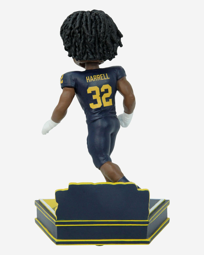 Jaylen Harrell Michigan Wolverines 2023 Football Blue Uniform Student Athlete Bobblehead FOCO - FOCO.com