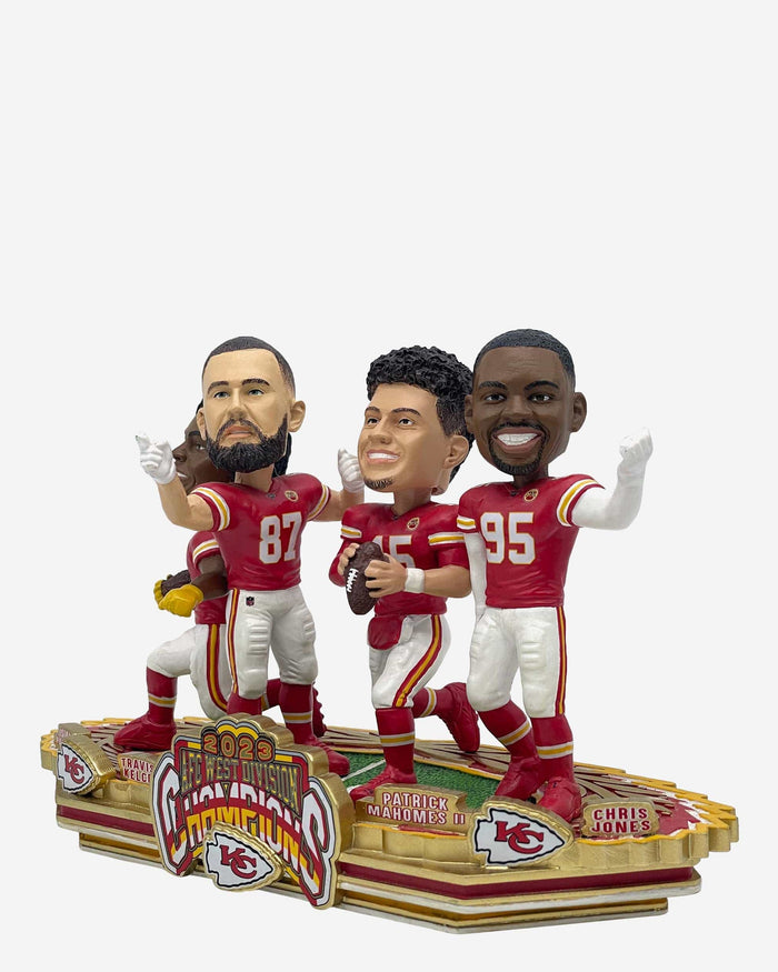 Kansas City Chiefs 2023 AFC West Division Champions Mini Bobblehead Scene FOCO - FOCO.com