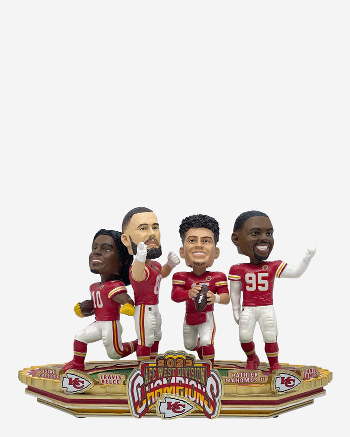 Kansas City Chiefs 2023 AFC West Division Champions Mini Bobblehead Scene FOCO - FOCO.com