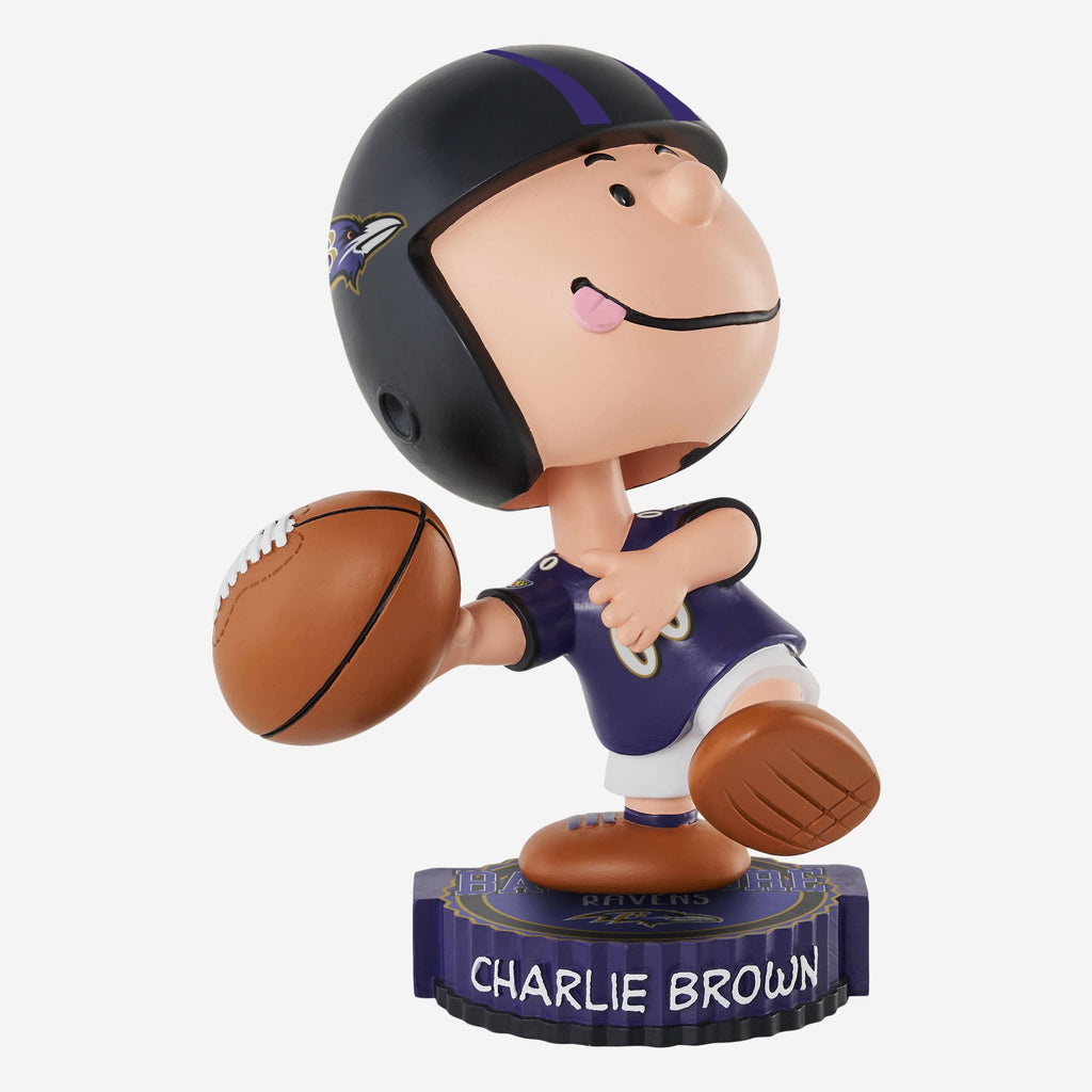 Baltimore Ravens Charlie Brown Peanuts Bighead Bobblehead FOCO - FOCO.com