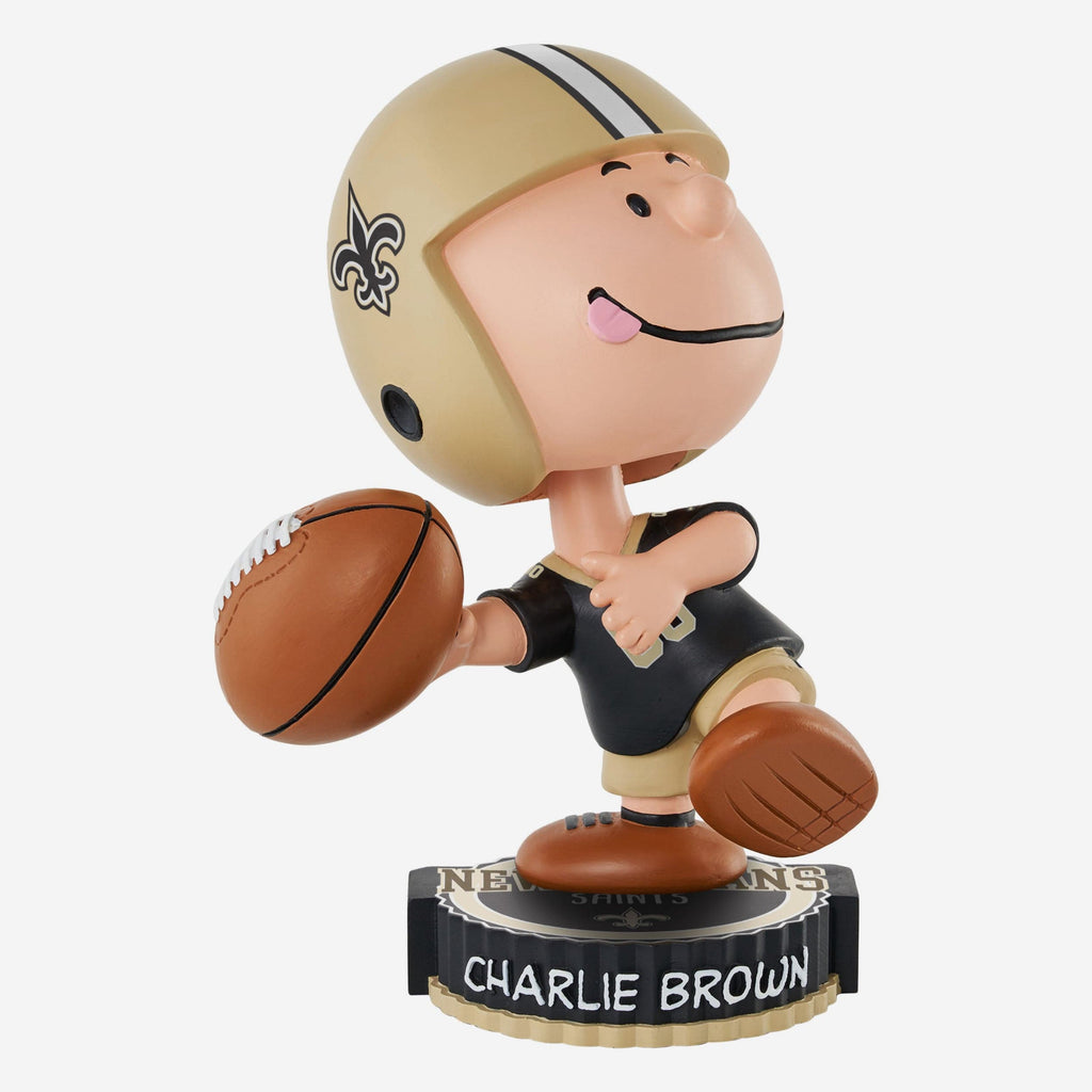 New Orleans Saints Charlie Brown Peanuts Bighead Bobblehead FOCO - FOCO.com