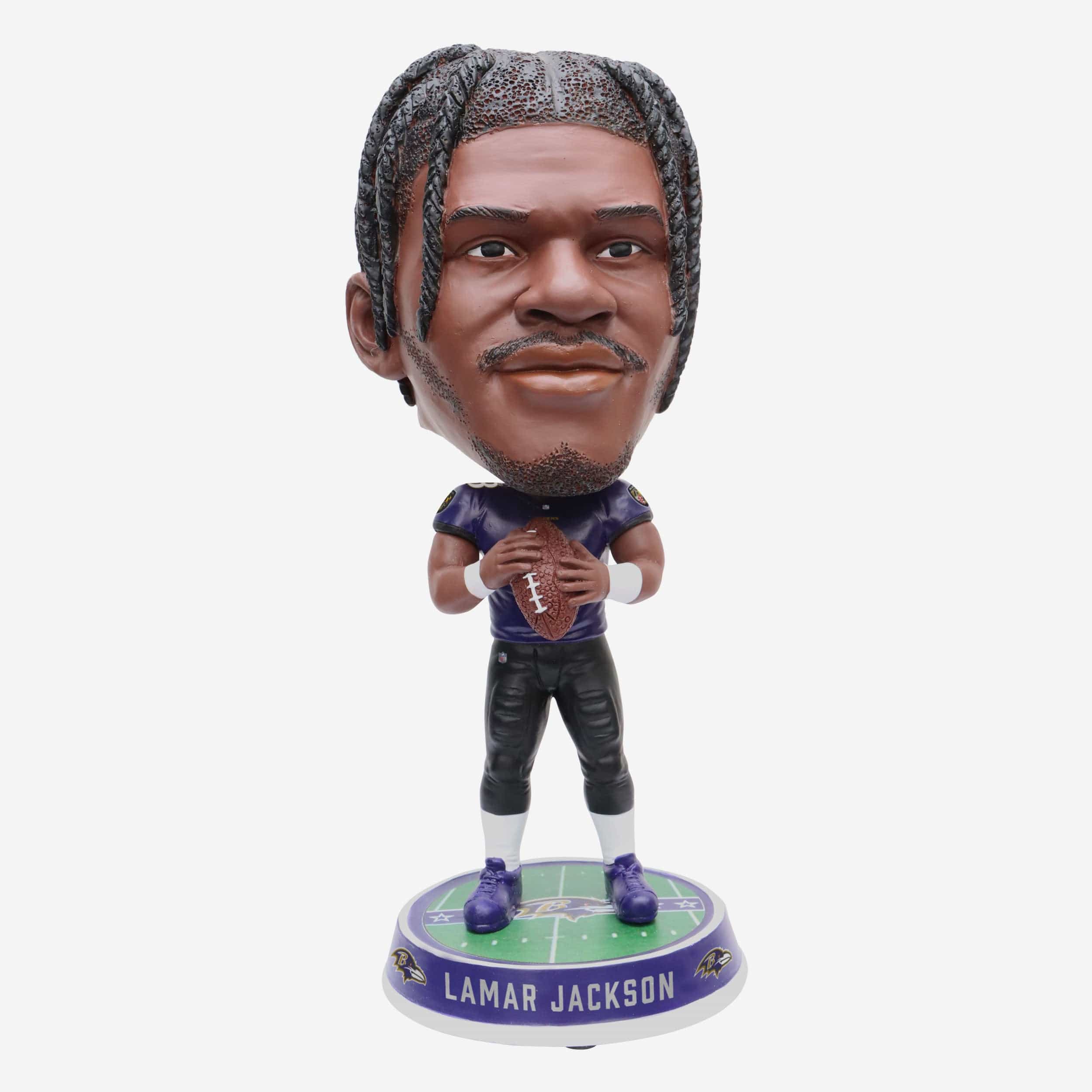 Lamar Jackson Baltimore Ravens 2023 Training Camp Mini Bobblehead Scen FOCO