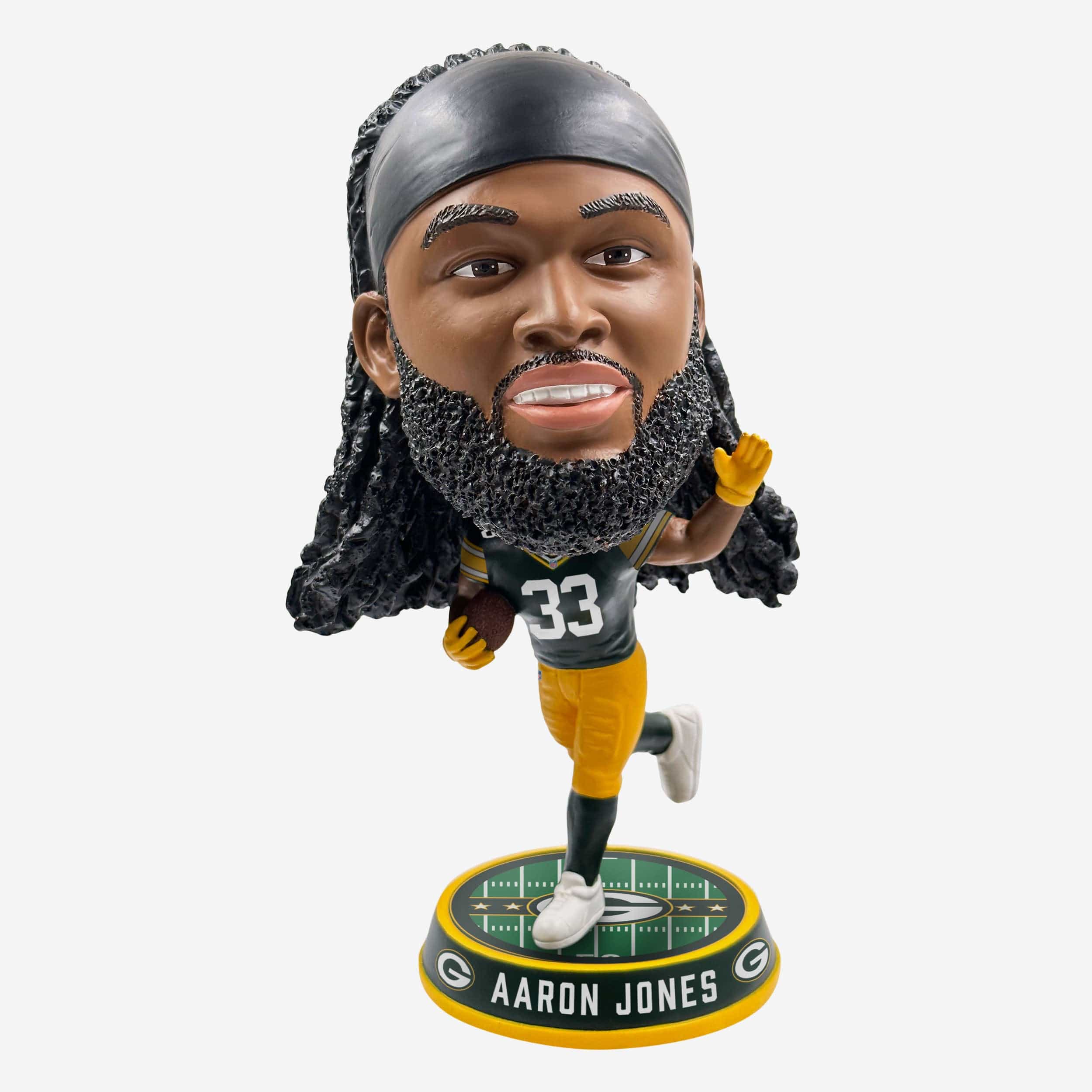 Green Bay Packers Framed Jersey Bobbleheads - Featuring Aaron