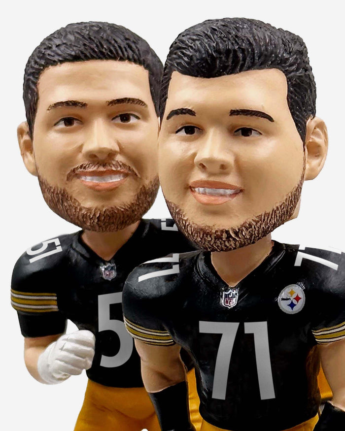 Nate Herbig & Nick Herbig Pittsburgh Steelers Family Connections Dual Bobblehead FOCO - FOCO.com