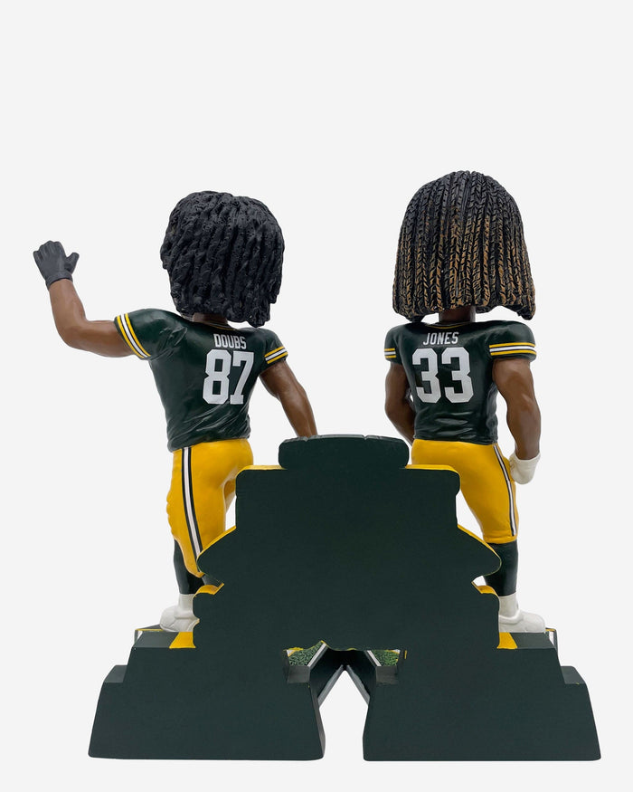 Aaron Jones & Romeo Doubs Green Bay Packers Gamebreaker Dual Bobblehead FOCO - FOCO.com