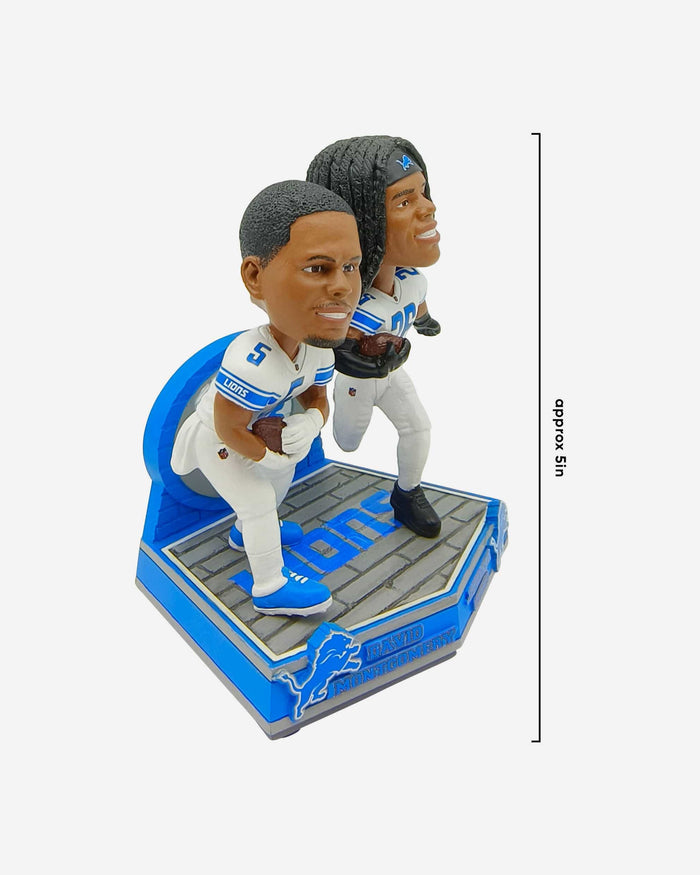 Jahmyr Gibbs & David Montgomery Detroit Lions Dual Gamebreaker Bobblehead FOCO - FOCO.com