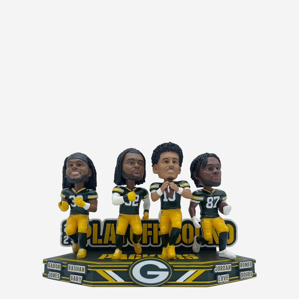 Green Bay Packers 2023 Playoff-Bound Mini Bobblehead Scene FOCO - FOCO.com