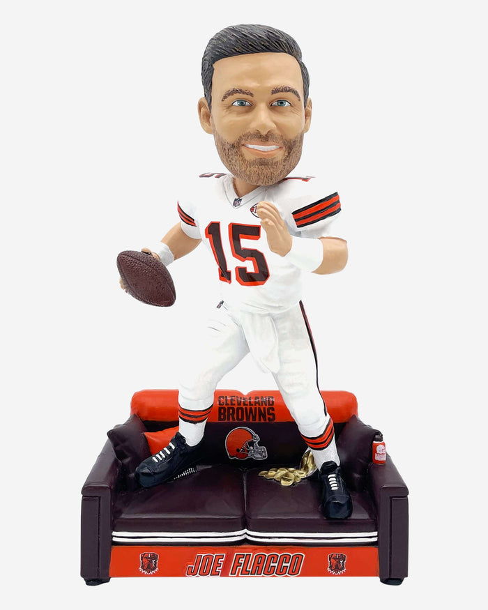 Joe Flacco Cleveland Browns from the Couch to the Field Bobblehead FOCO - FOCO.com