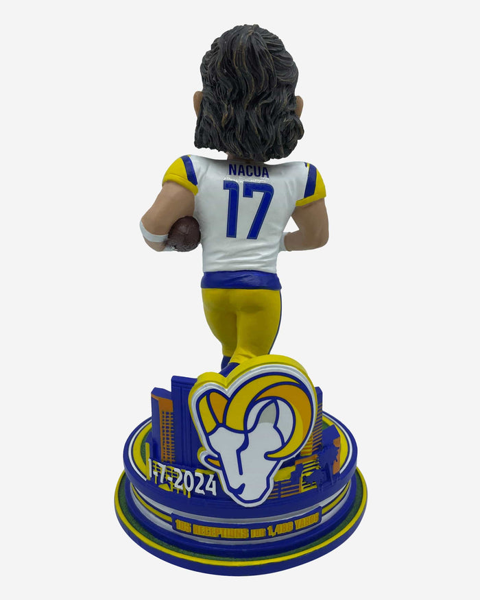 Puka Nacua Los Angeles Rams Rookie Receiving Records Bobblehead FOCO - FOCO.com