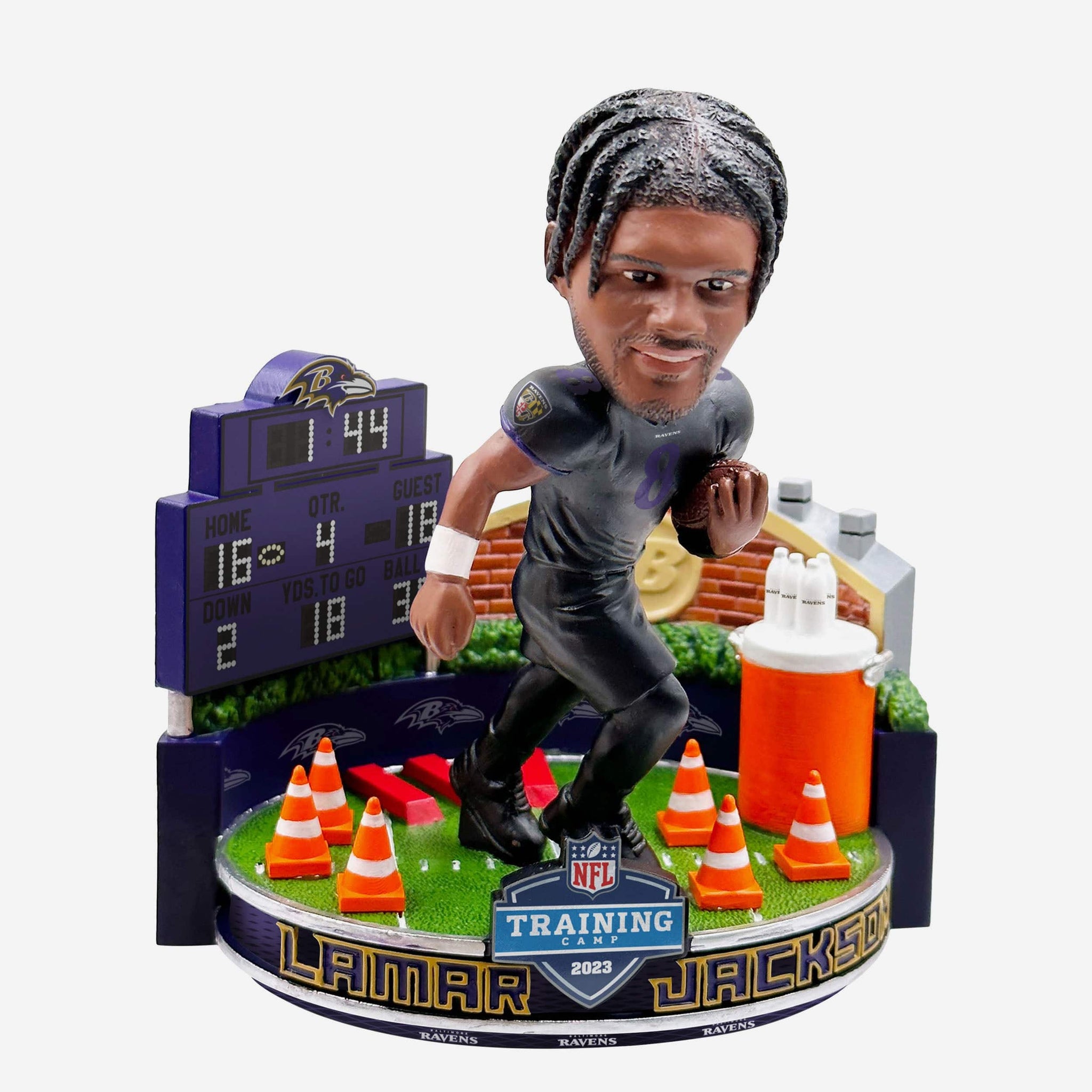 Poe Baltimore Ravens Benchwarmerz Sitting Mini Bobblehead NFL