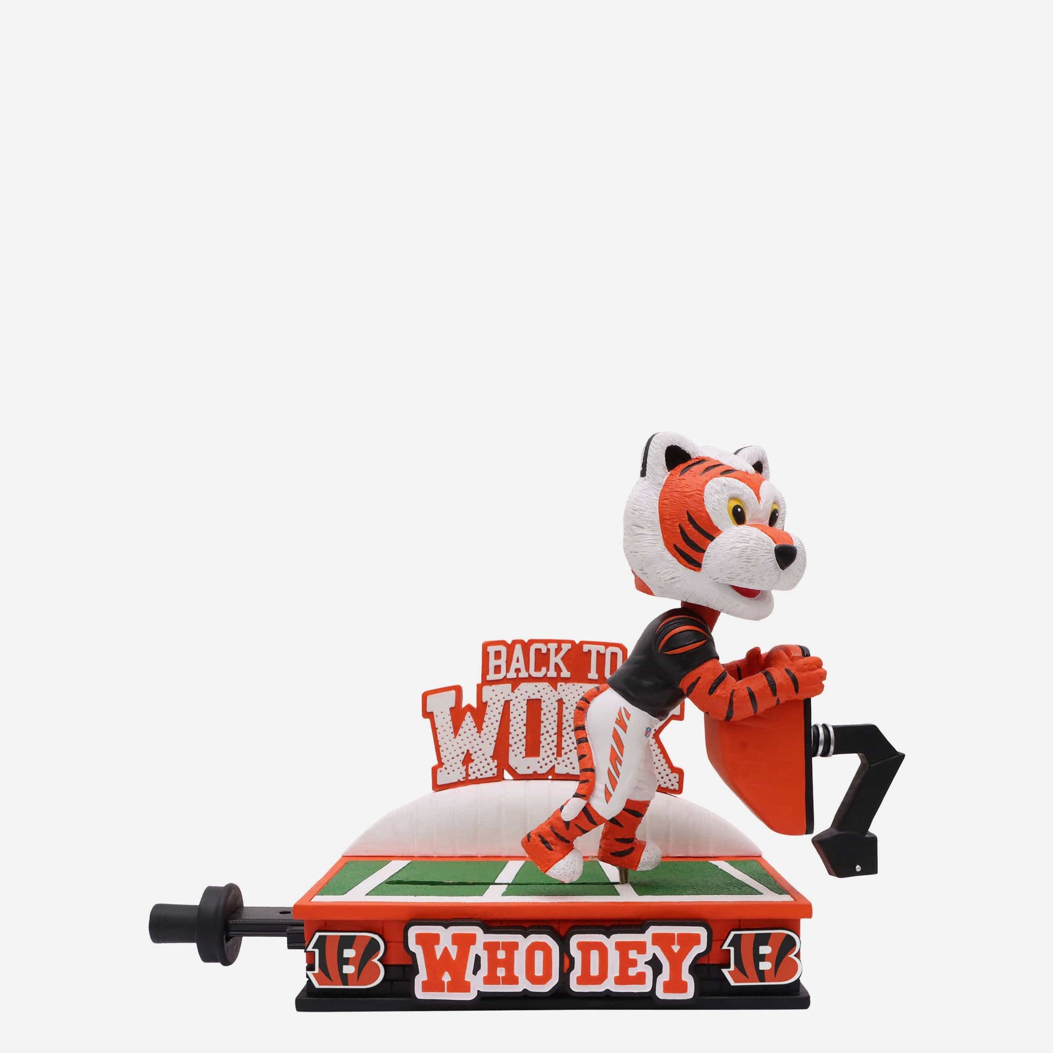 FOCO Bengals bobbleheads feature White Bengal Tiger uniforms, helmets