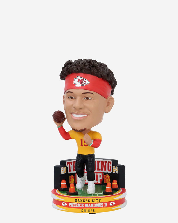 Patrick Mahomes Kansas City Chiefs 2024 Training Camp Mini Bighead Bobblehead FOCO - FOCO.com