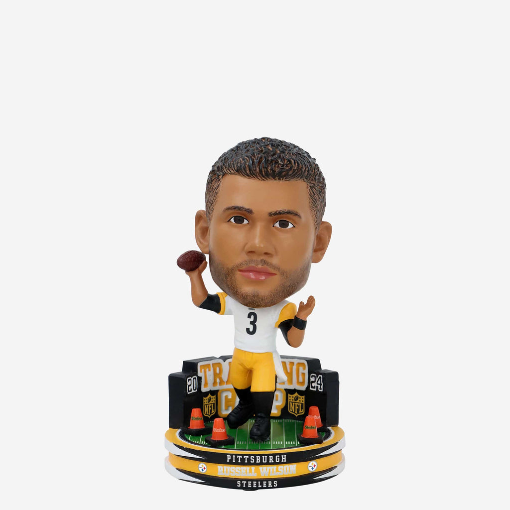 Russell Wilson Pittsburgh Steelers 2024 Training Camp Mini Bighead Bobblehead FOCO - FOCO.com