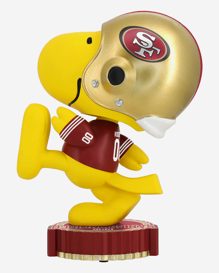 San Francisco 49ers Woodstock Peanuts Bighead Bobblehead FOCO - FOCO.com