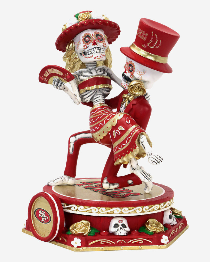 San Francisco 49ers Calavera Couple Dual Spinner Bobblehead FOCO - FOCO.com